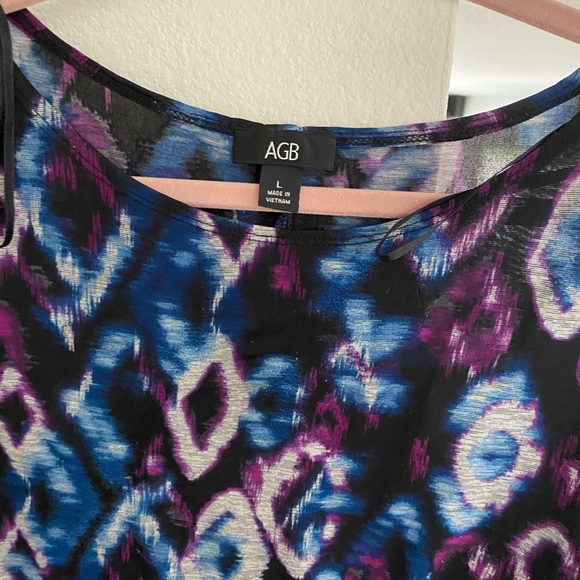 AGN RUNCHED PRINTER MINI DRESS - Picture 2 of 4